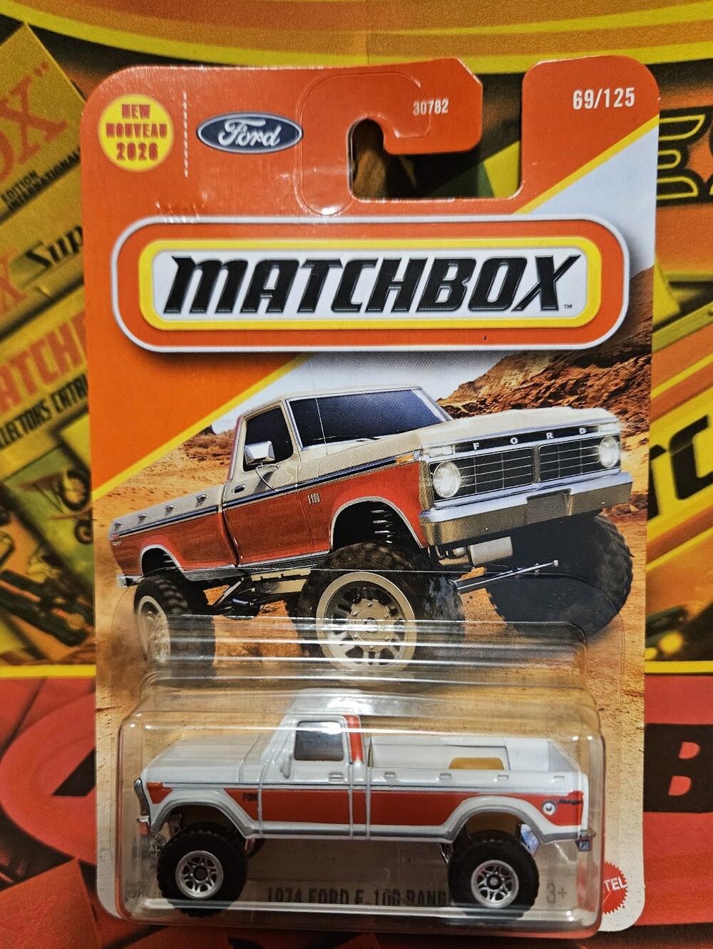Matchbox 1974 Ford F-100 Pickup Truck - White and Red
